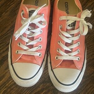 Converse Peach Canvas Sneakers